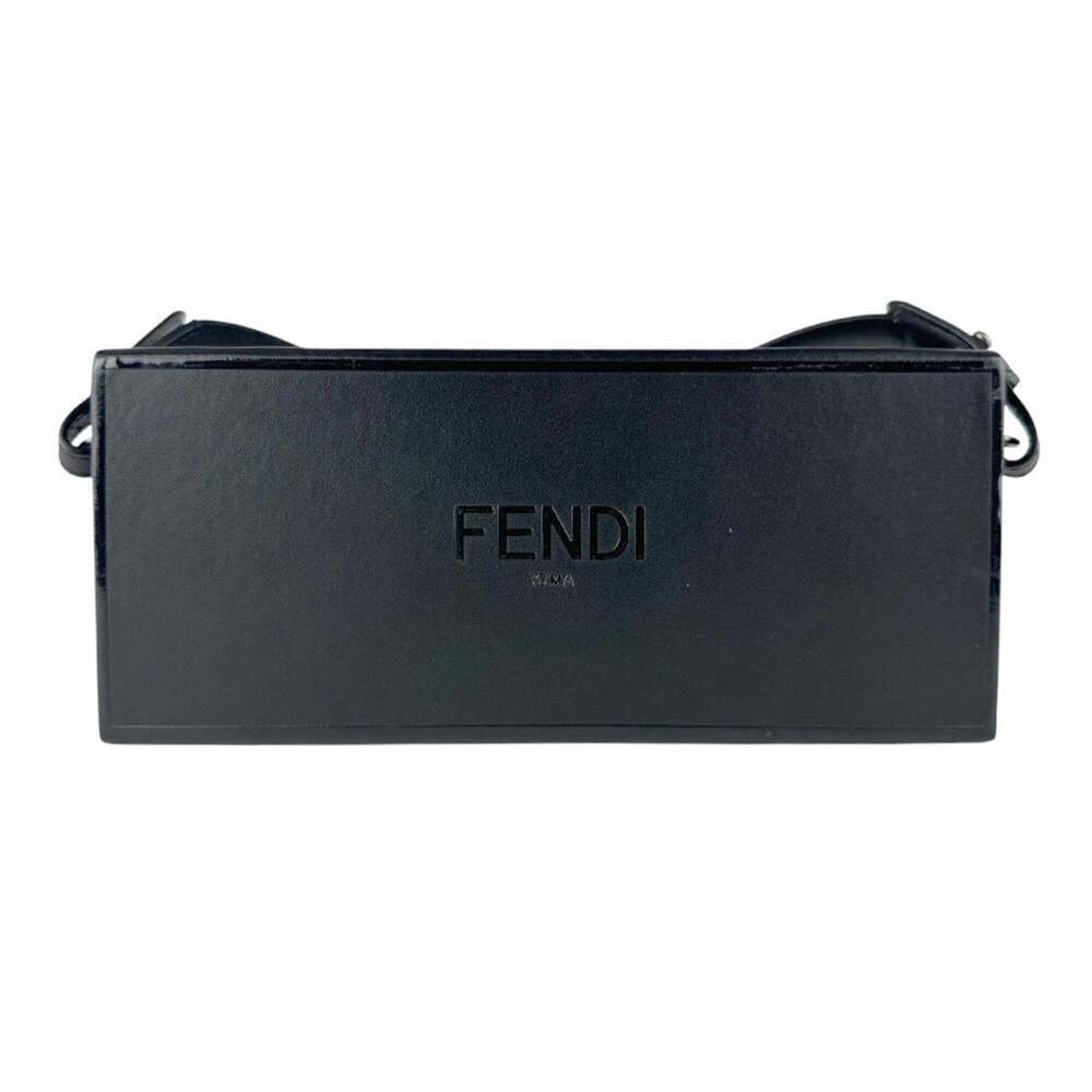 FENDI Black Leather Shoulder Bag